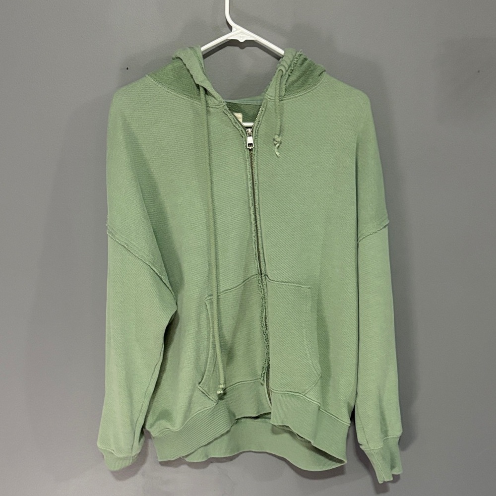 American Eagle Outfitters Sage Green zip up